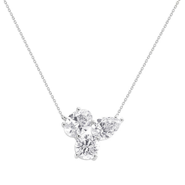 LAB GROWN Trio Multi Shaped Diamond Pendant