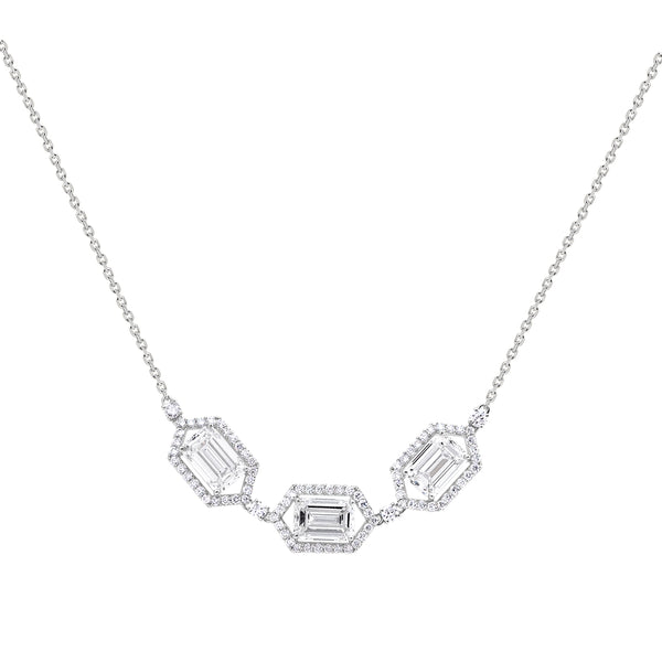 LAB GROWN Art Deco Diamond Pendant