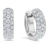 Diamond Pave Huggie Earrings, 0.48 ct - R&R Jewelers 