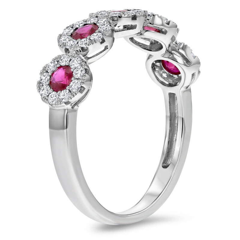 Diamond and Ruby Illusion Ring - R&R Jewelers 