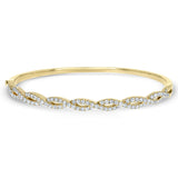 Diamond Infinity Twist Bangle, 1.40 ct - R&R Jewelers 