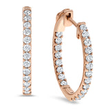 Inside Out Diamond Hoop Earrings, 0.60 ct - R&R Jewelers 