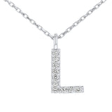 Initial Pendant in 14K Gold - With Diamonds - R&R Jewelers 