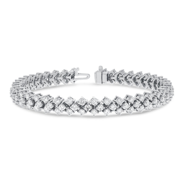 Round Diamond Eternity Bracelet - R&R Jewelers 