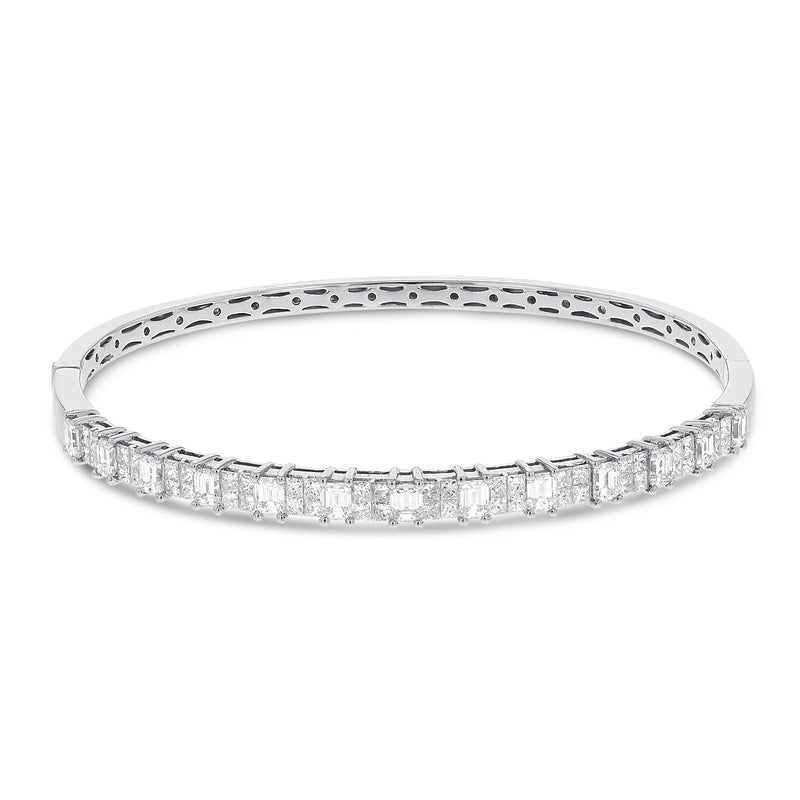 Princess Cut Diamond Bangle - R&R Jewelers 