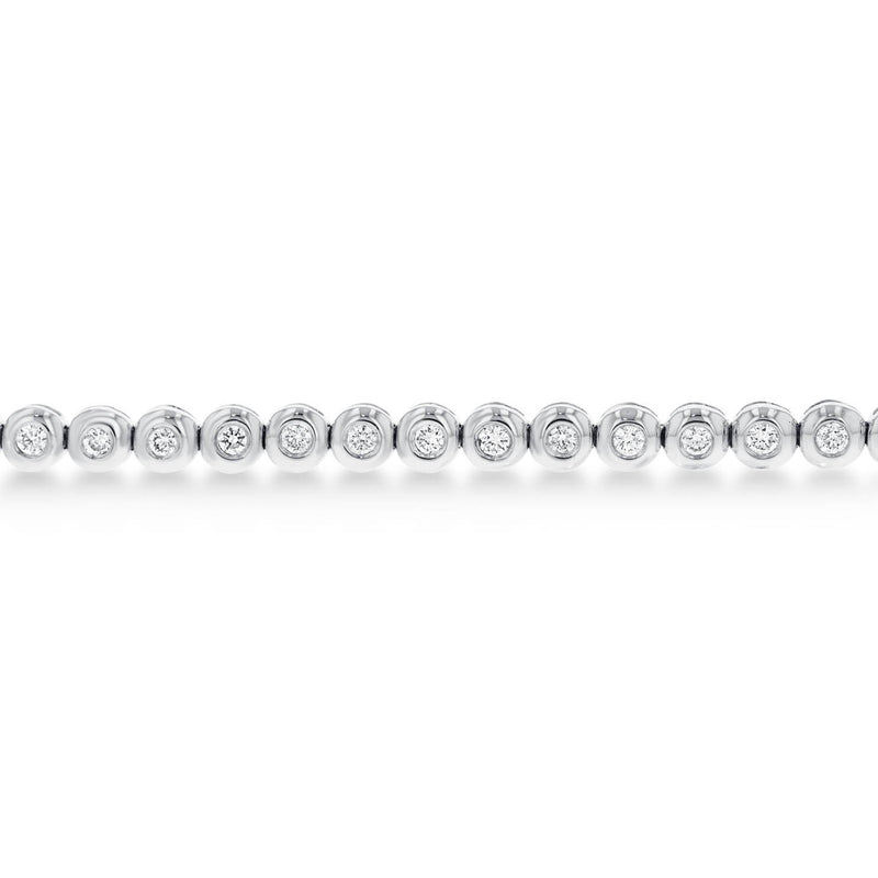 Bezel Set Diamond Tennis Bracelet - R&R Jewelers 