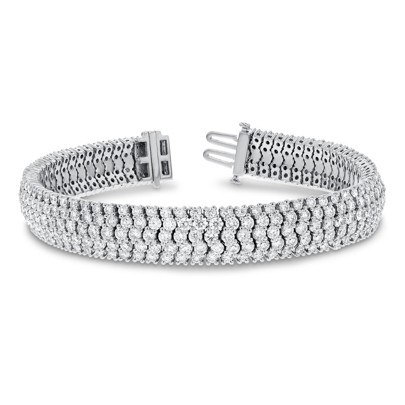 Five Row Diamond Bracelet - R&R Jewelers 