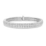 Three Row Diamond Bracelet - R&R Jewelers 