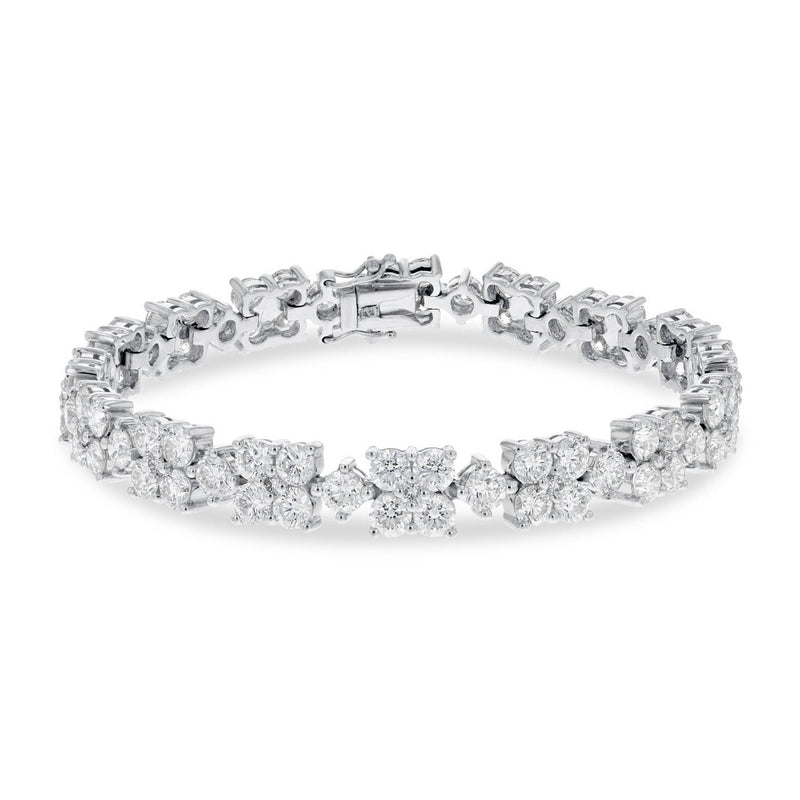 Diamond Cluster Eternity Bracelet - R&R Jewelers 