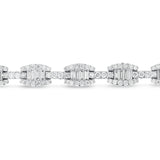 Baguette and Round Diamond Bracelet - R&R Jewelers 