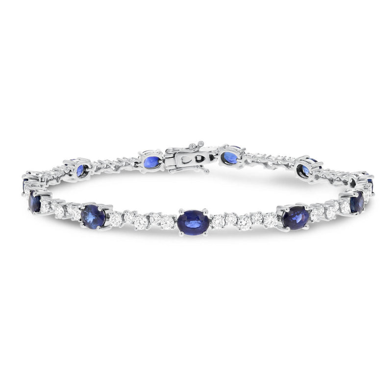 Diamond and Sapphire Bracelet - R&R Jewelers 