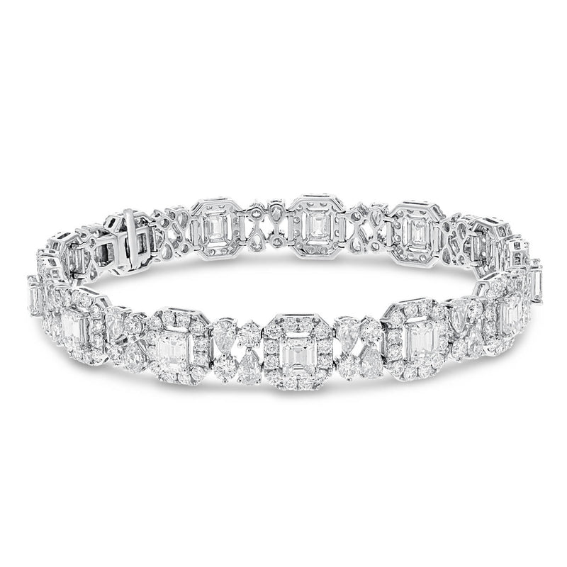 Illusion Set Diamond Bracelet - R&R Jewelers 