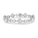 Diamond Cluster Infinity Link Bracelet - R&R Jewelers 