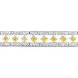 Princess Cut Yellow Diamond Bracelet - R&R Jewelers 
