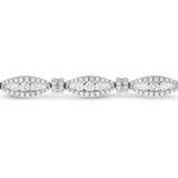 18K White Gold Diamond Bracelet, 3.39 Carats - R&R Jewelers 