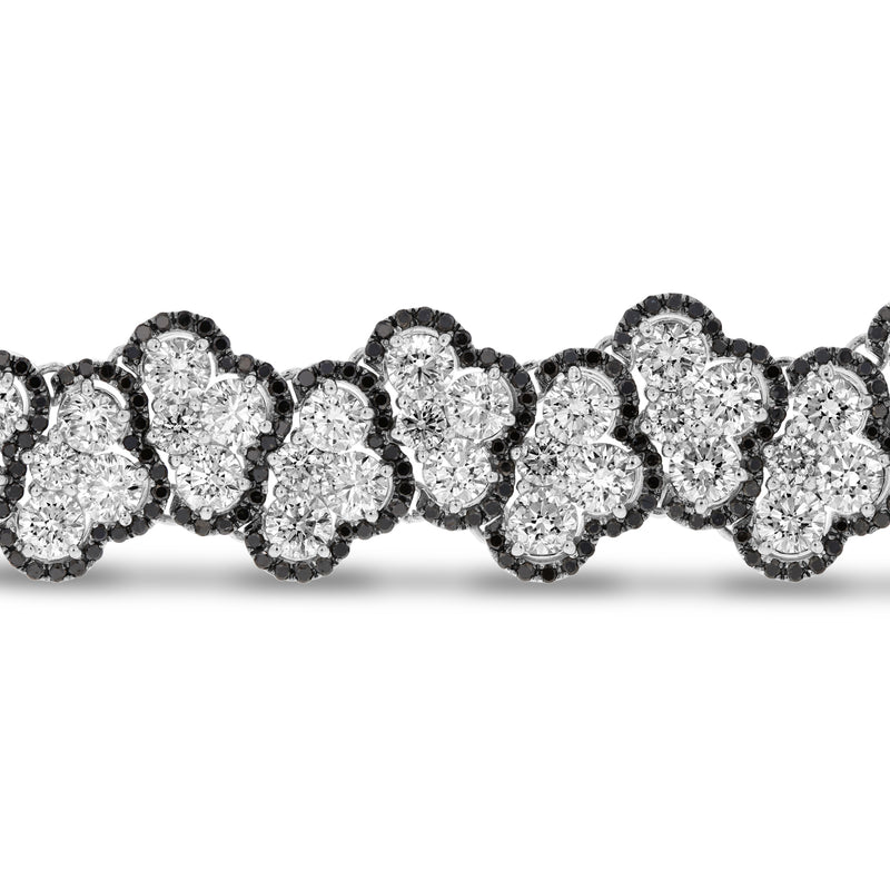 Black Diamond Cluster Bracelet - R&R Jewelers 