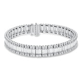 Diamond Baguette Bracelet - R&R Jewelers 