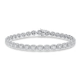 Diamond Cluster Halo Bracelet - R&R Jewelers 