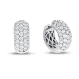 Diamond Pavé Huggie Earrings - R&R Jewelers 