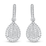 Pear Shape Drop Earrings - R&R Jewelers 