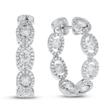 Diamond Infinity Hoop Earrings - R&R Jewelers 