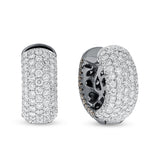 Diamond Pavé Huggie Earrings - R&R Jewelers 