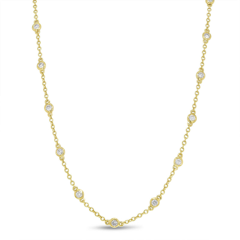 Diamond Station Necklace - R&R Jewelers 