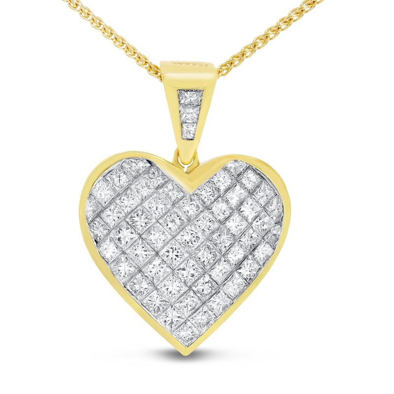 Buy 18Kt Gold Diamond Heart Pendant For Women 166G7080 Online from Vaibhav  Jewellers