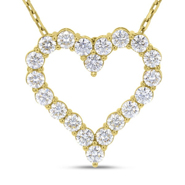 Diamond Heart Pendant - R&R Jewelers 