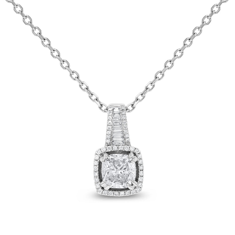 Round Brilliant Diamond Drop Pendant - R&R Jewelers 