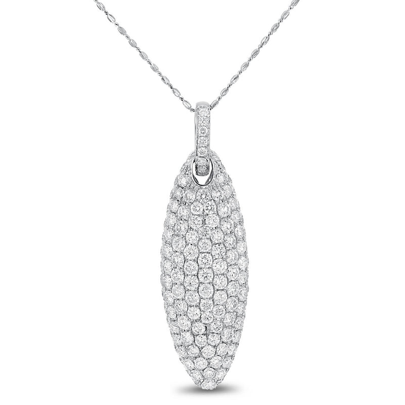 Diamond Pavé Drop Pendant - R&R Jewelers 