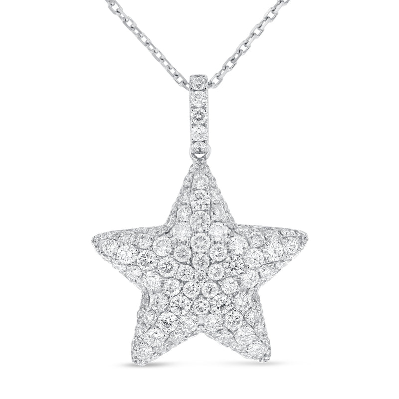 Diamond Pavé Star Pendant - R&R Jewelers 