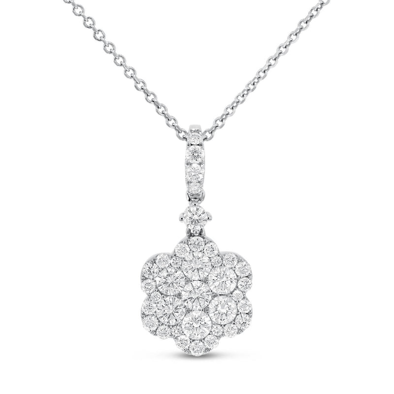 Diamond Cluster Pendant - R&R Jewelers 
