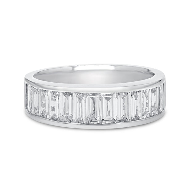 Baguette Diamond Wedding Band - R&R Jewelers 
