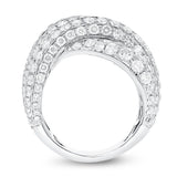 18K White Gold Statement Ring, 6.44 Carats - R&R Jewelers 
