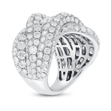 18K White Gold Statement Ring, 6.44 Carats - R&R Jewelers 
