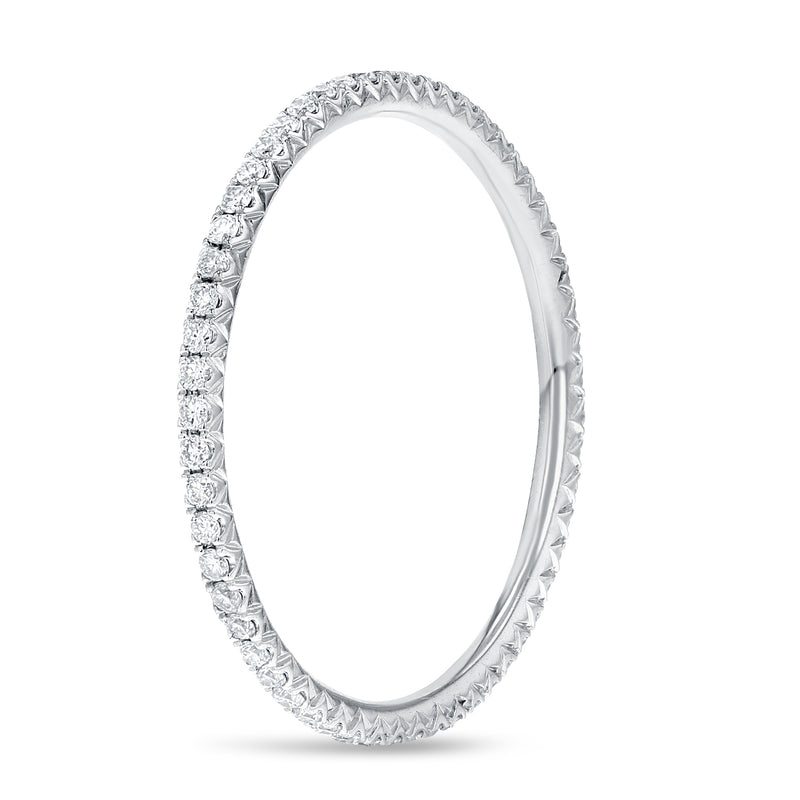 Diamond White Gold Petite Eternity Band, 0.24 Carats - R&R Jewelers 