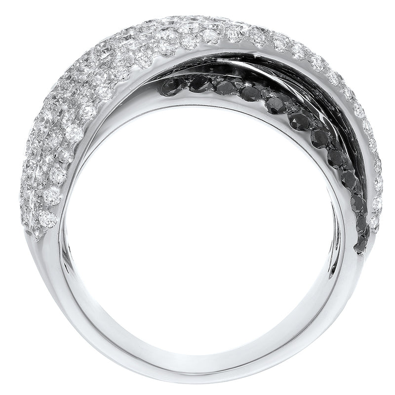 Diamond Crossover Statement Ring - R&R Jewelers 