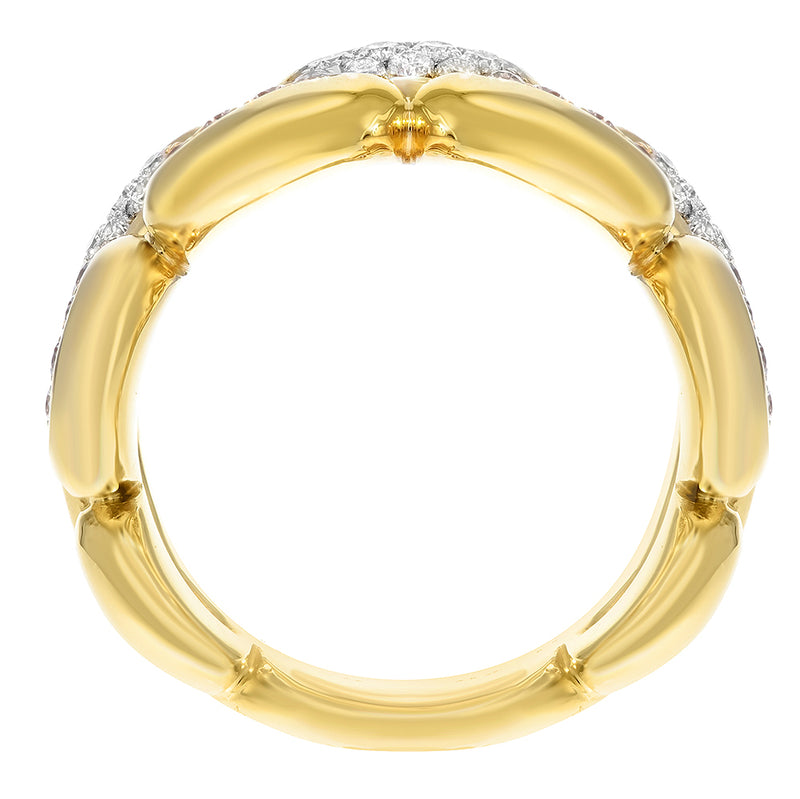 18K Yellow Gold Statement Ring, 0.84 Carats - R&R Jewelers 