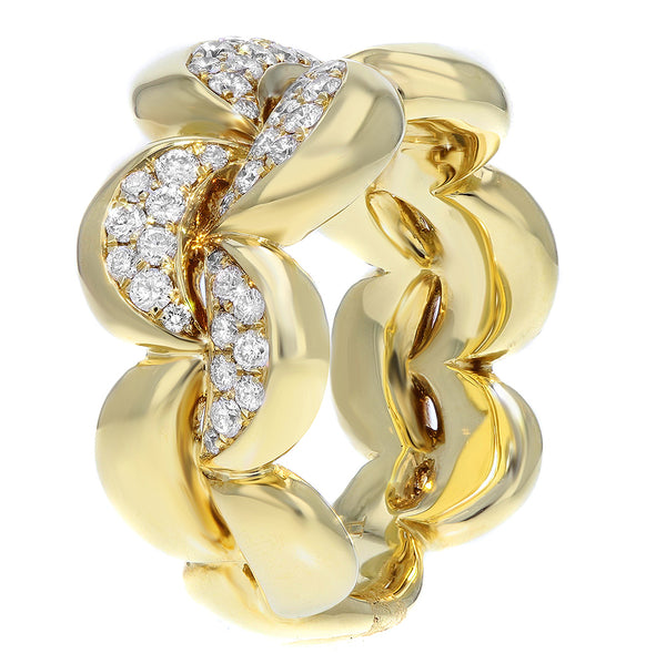 18K Yellow Gold Statement Ring, 0.84 Carats - R&R Jewelers 