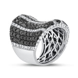 Black and White Diamond Statement Ring - R&R Jewelers 