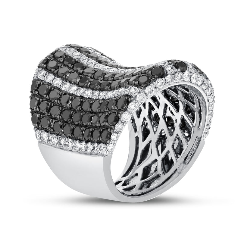 Black and White Diamond Statement Ring - R&R Jewelers 