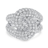 Diamond Pavé Swirl Ring - R&R Jewelers 