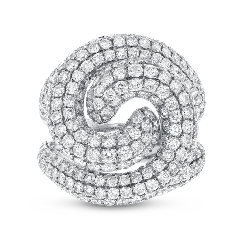 Diamond Swirl Ring - R&R Jewelers 
