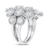 18K White Gold Statement Ring, 3.95 Carats - R&R Jewelers 