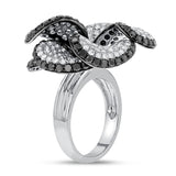 Diamond Floral Statement Ring - R&R Jewelers 