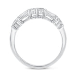 Round and Baguette Diamond Wedding Band, 1.04 Carats - R&R Jewelers 