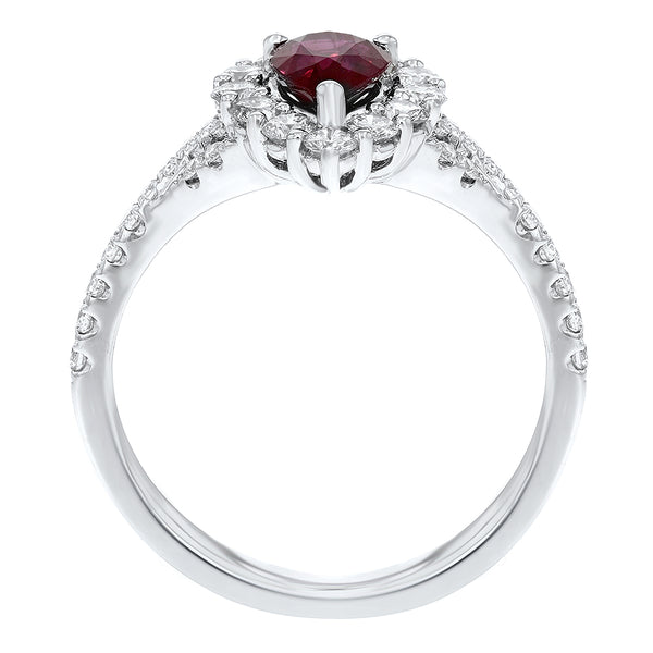 Pear Shape Ruby Fashion Ring - R&R Jewelers 