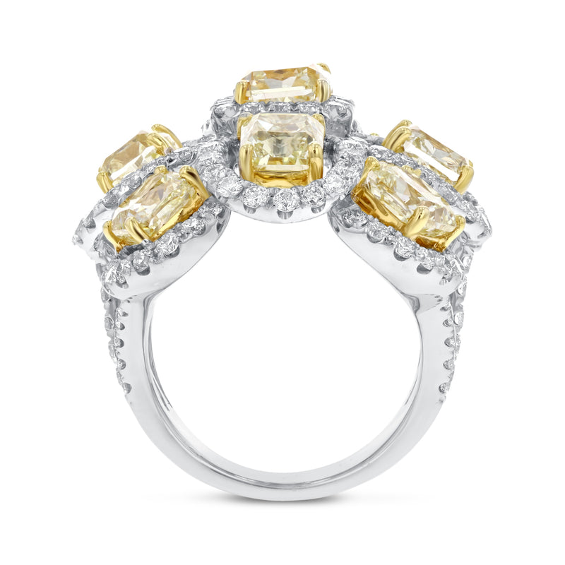 Fancy Yellow Diamond Statement Ring - R&R Jewelers 