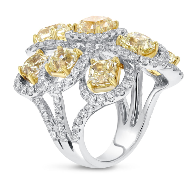 Fancy Yellow Diamond Statement Ring - R&R Jewelers 